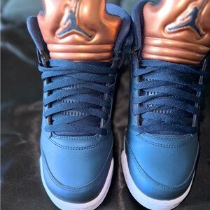 Air Jordan 5 Retro BG / Blue & Bronze